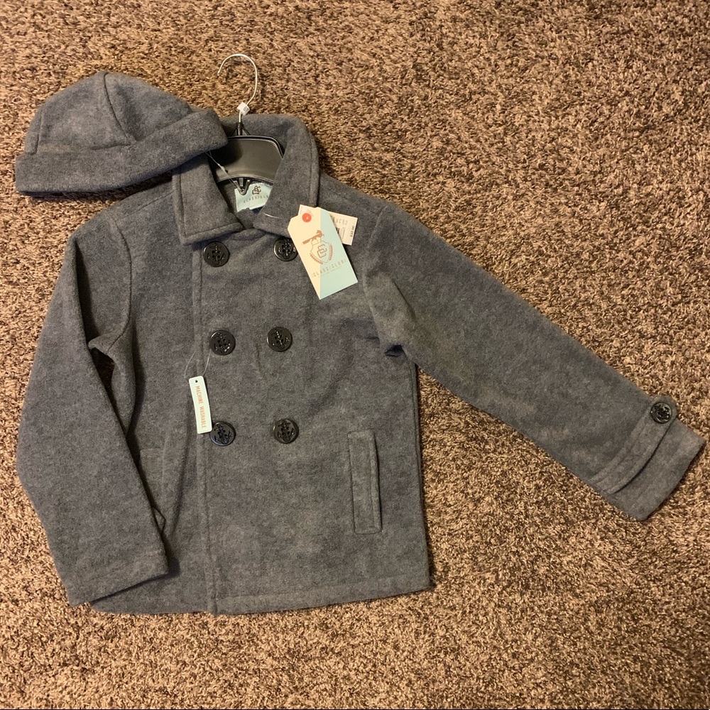 Glass/Club Pea Coat+Hat